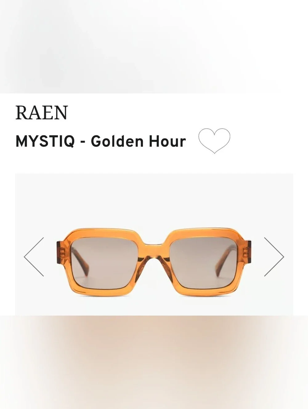 RAEN Mystiq Square Sunglasses — Amber Frame with Gradient Lenses